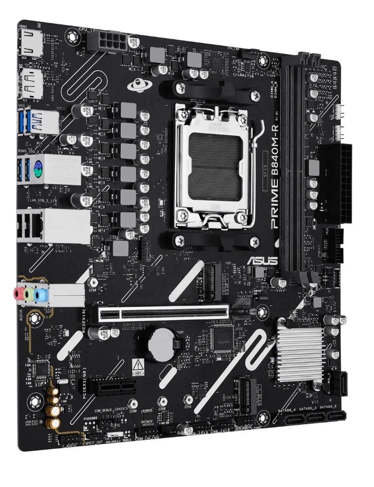 ASUS PRIME B840M-R Micro-ATX-Mainboard Socket AM5 DDR5 bis 128 GB Ryzen 9000 (90MB1PT0-M0EAY0)