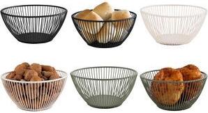 APS Brot- und Obstkorb SVART, rund, 200 mm, weiß aus Metall, Höhe: 80 mm, nicht spülmschinengeeignet - 1 Stück (30426)