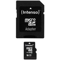 Intenso Flash-Speicherkarte (microSDHC/SD-Adapter inbegriffen) (3413470)