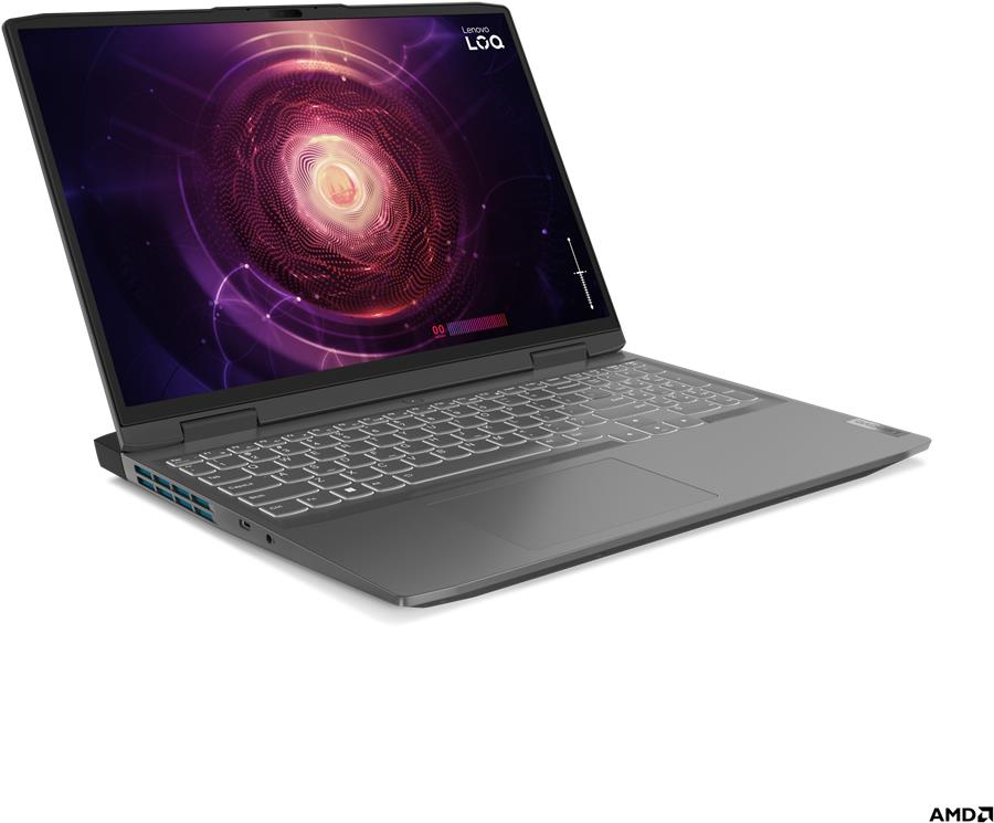 Lenovo LOQ Laptop 40,6 cm (16") WQXGA AMD Ryzen™ 7 7840HS 16 GB DDR5-SDRAM 512 GB SSD NVIDIA GeForce RTX 4060 Wi-Fi 6 (802.11ax) Windows 11 Home Grau (82XU003RGE)