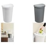 plast team Abfalleimer SEATTLE, 45 Liter, silber Material: PP, Deckel besteht aus 2 Teilen: 1 kleiner - 1 Stück (13590802)