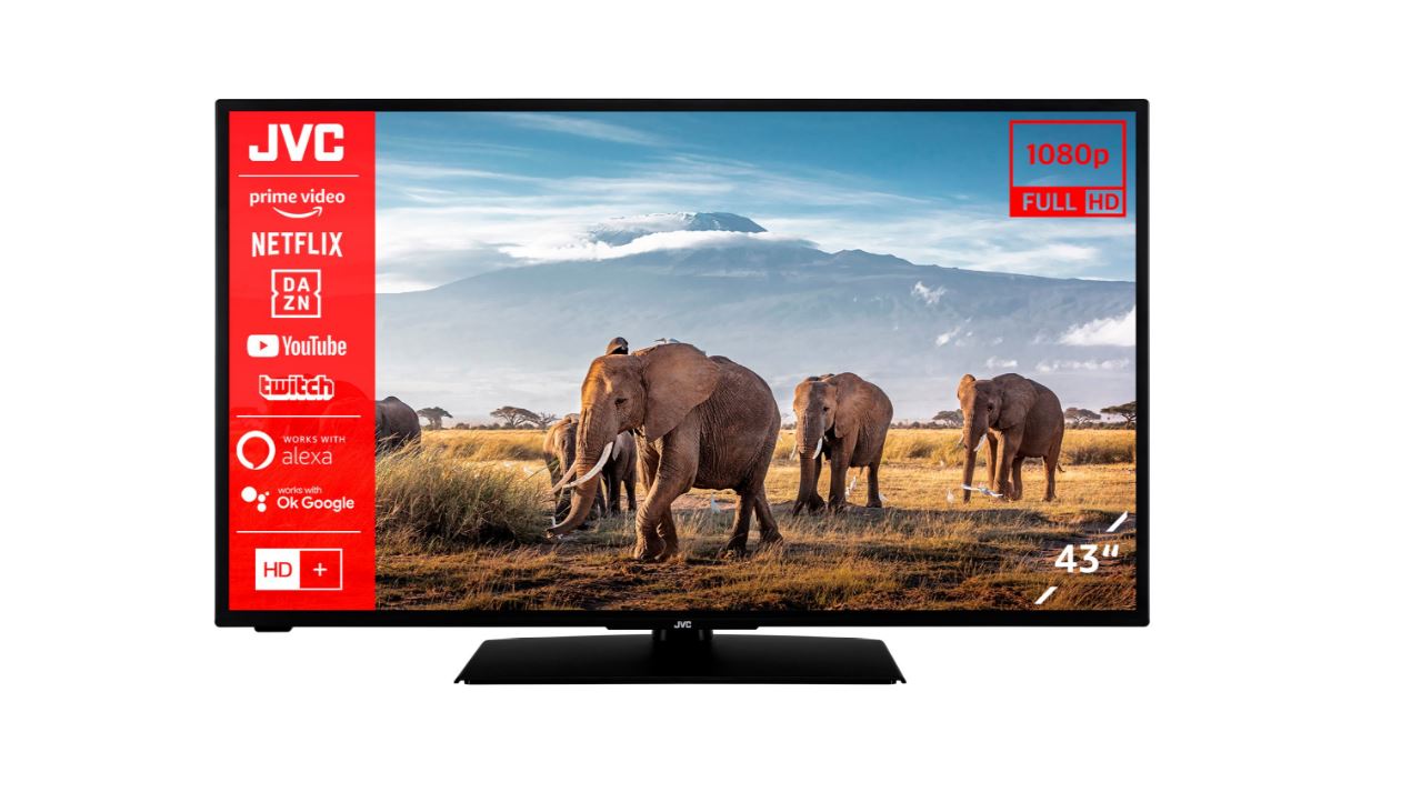 JVC LT-43VF5156, LED-Fernseher - (108 cm (43" ), schwarz, FullHD, Triple Tuner, SmartTV) [Energieklasse E] (829928)