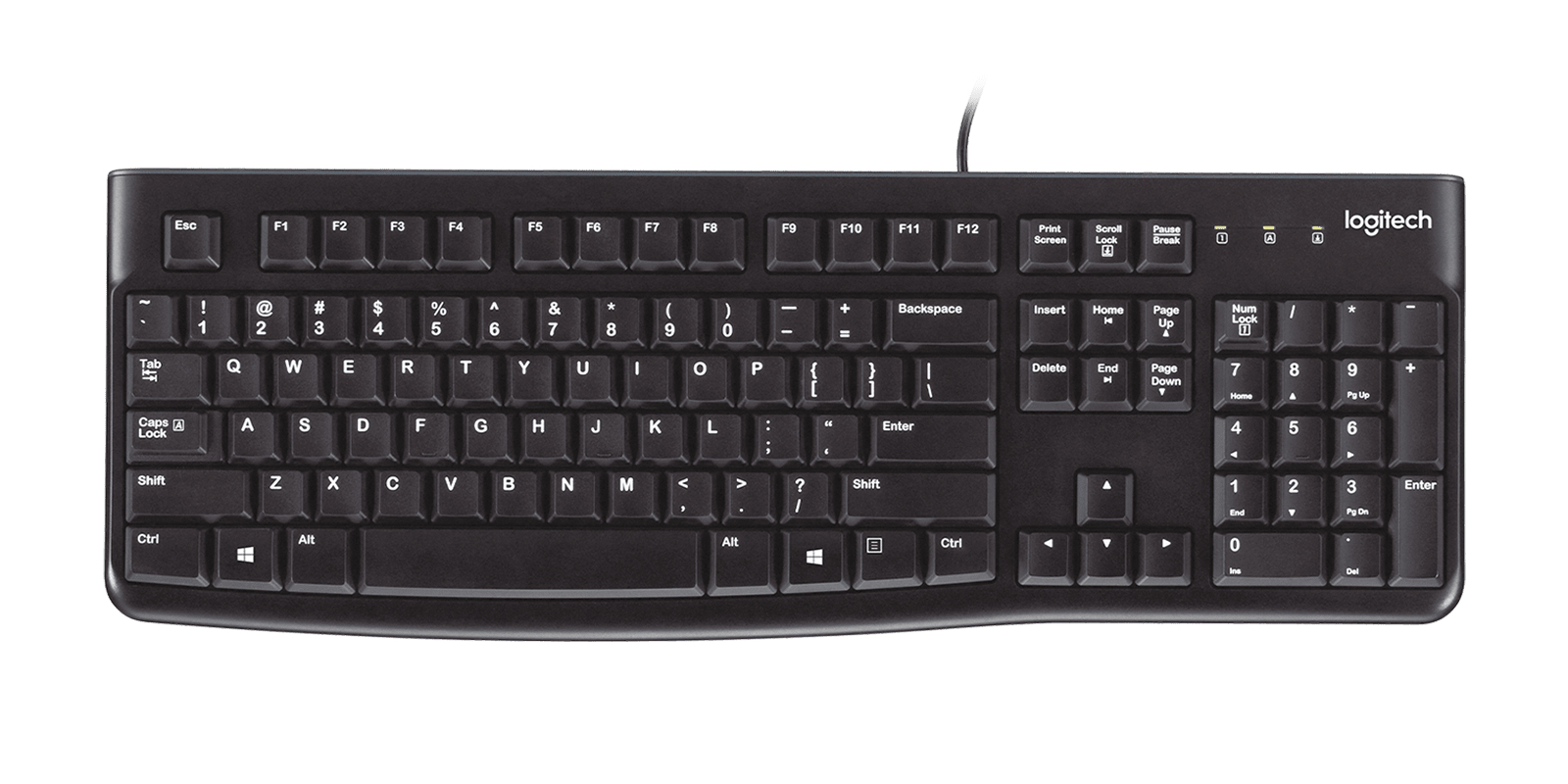 Logitech K120 kabelgebundene Tastatur USB QWERTY Spanisch Schwarz
