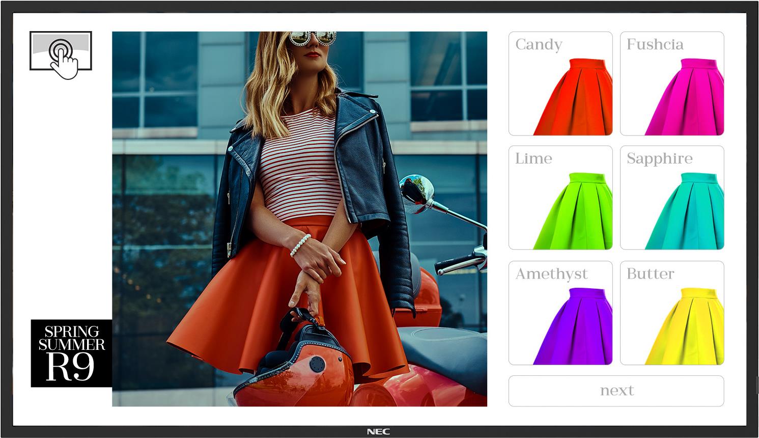 NEC MultiSync ME501 IR-2 Kiosk-Design 127 cm (50") LED 400 cd/m² Schwarz Touchscreen Eingebauter Prozessor 18/7 (60005961)