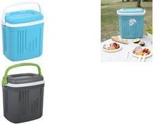 EDA Kühlbox ICEBERG, 20 Liter, türkis / weiß aus Kunststoff, Box: hellblau, Griff: weiß, - 1 Stück (019714 B.TU/BL)