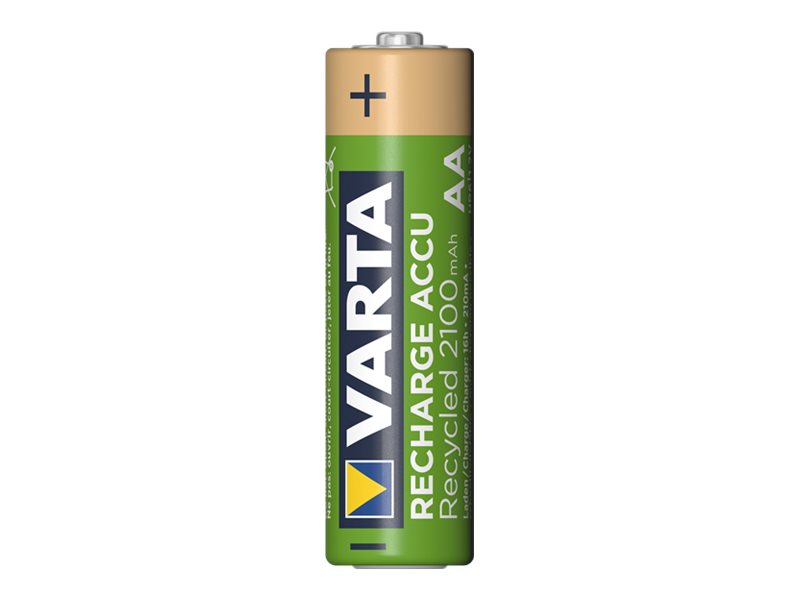 Varta Recharge Accu Recycled 56816 AA 2100 mAh 1.2 V Gold, Grün