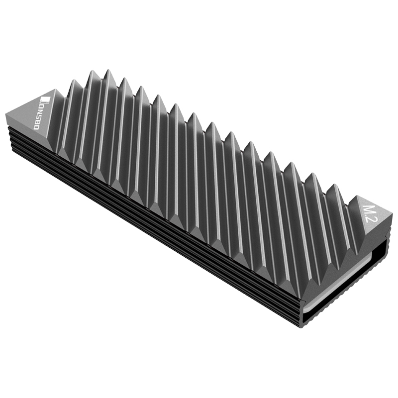 Jonsbo M.2-3 M.2 SSD Kühlkörper 2280 Schwarz, Grau