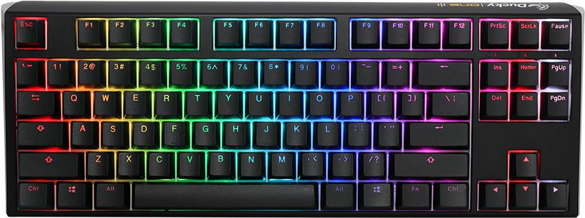 Ducky One 3 Classic Black/White TKL Gaming Tastatur, RGB LED - MX-Clear (DKON2187ST-WDEPDCLAWSC1)
