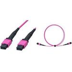 LogiLink MPO Patchkabel, 12 Fasern, Multimode, OM4, 3,0 m MPO-12-Fasern Jumper Kabel (Trunkkabel), Typ: OM4 50/125 my - 1 Stück (FM7LC03)
