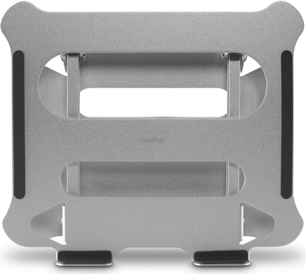 Hama Laptop-Stand Alu, höhenverstellbar, neigbar, bis 40 cm (15,6), Silber (00126815)