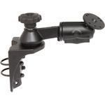 RAM Mounts Schwenkarm mit Vertikal-Rohrbasis - Armlänge ca. 150 mm, Verbindungsarm, runde Basisplatte, C-Kugel (1.5" ), im Polybeutel (RAM-VB-110V-2U)