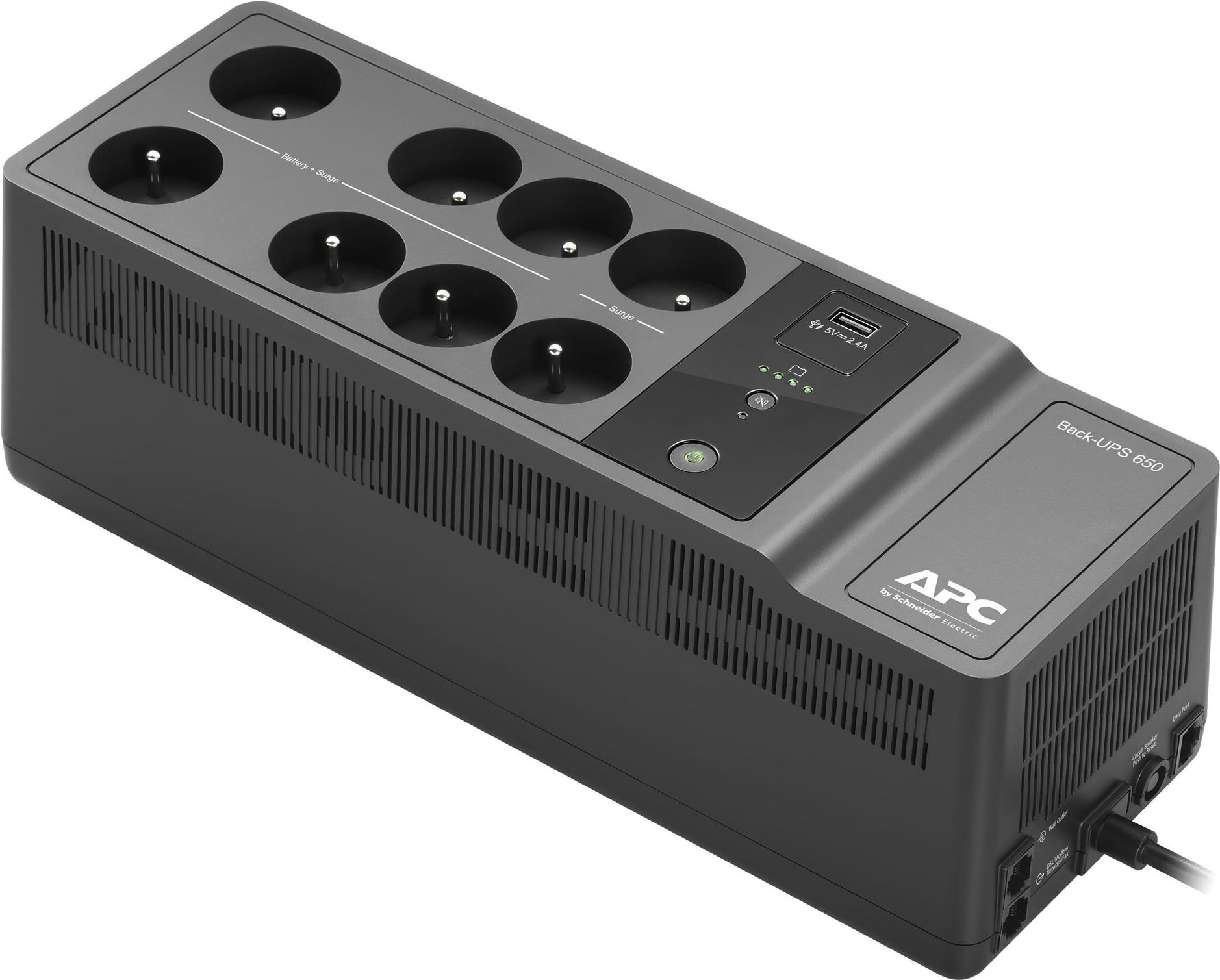 APC Back-UPS BE650G2-FR USV 650 VA 400 W Schwarz