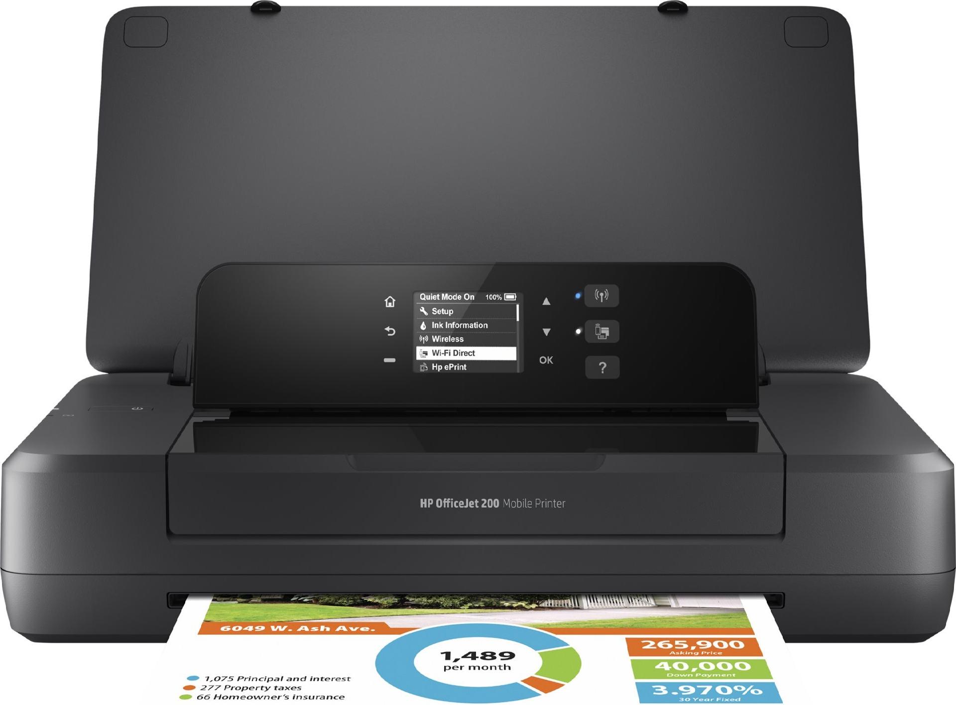 HP OfficeJet 200 Mobiler Tintenstrahldrucker WLAN USB 2.0 4800 x 1200 dpi