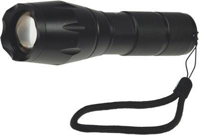 ChiliTec LED-Taschenlampe Zoom 10W Ø3,7xL13,6-16cm o.Batt.(3xAAA) (22106)