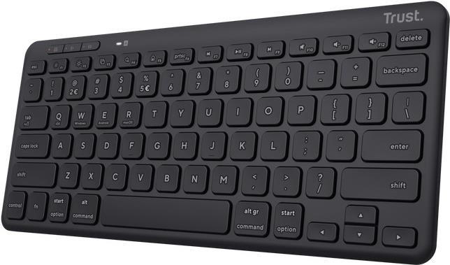 Trust Lyra Tastatur RF Wireless + Bluetooth QWERTY US Englisch Schwarz (24707)