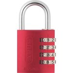 Abus Zahlenvorhangschloss Typ145 silber Breite 41,5mm Bügstärke 6mm, 4-stellig (488146)