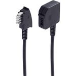 shiverpeaks ®-BASIC-S--Telefonverlängerung, TAE N-Stecker auf TAE N-Kupplung, 6-adrig, 3,0m (BS70213-6/6)