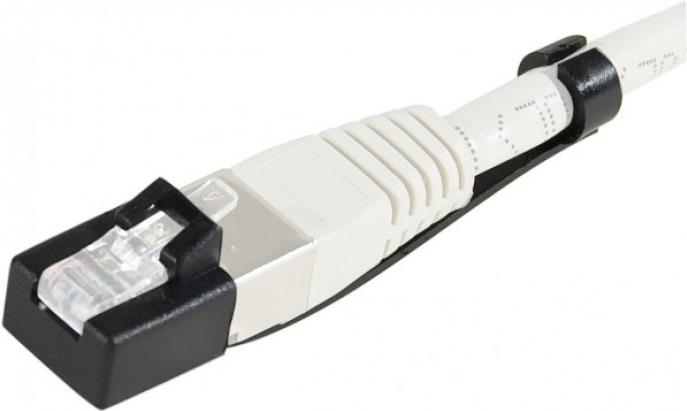 EXERTIS CONNECT Staubschutz für RJ45-Stecker, schwarz, 10er Pack (253182)