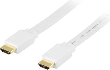 Deltaco HDMI-1030H HDMI-Kabel 3 m HDMI Typ A (Standard) Weiß (HDMI-1030H)