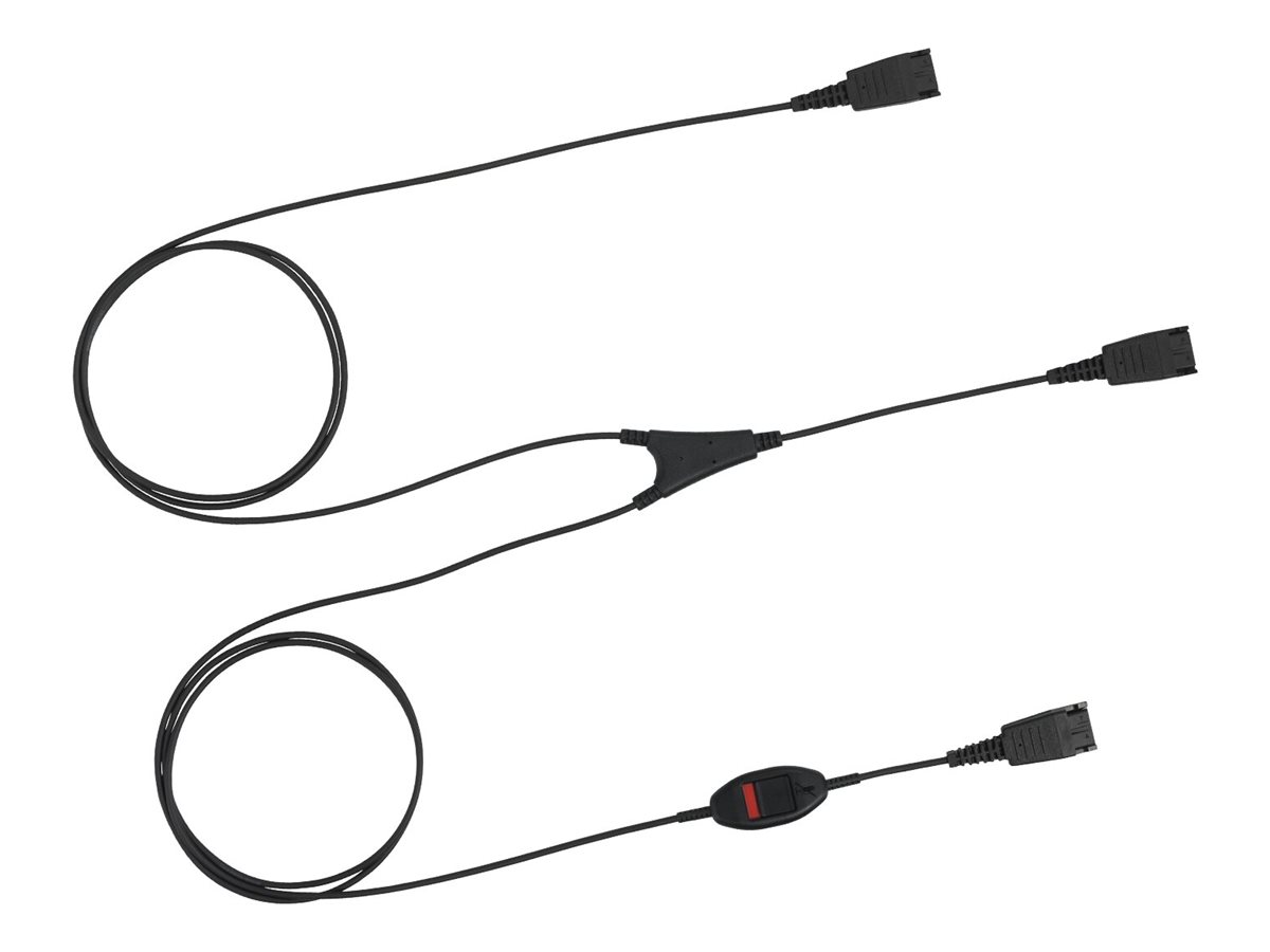 Jabra Supervisor Y-Kabel QD auf 2x QD Schwarz