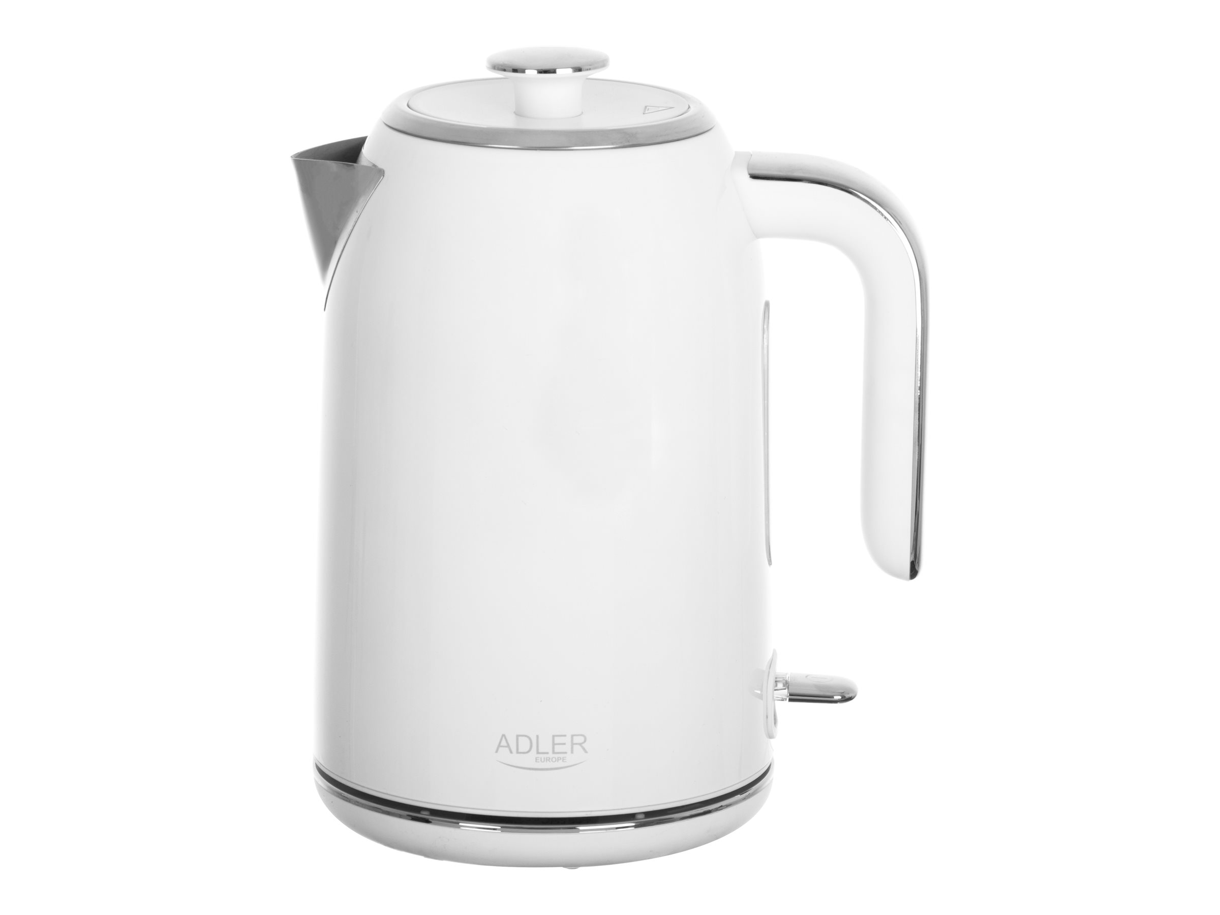 Adler AD 1341 Wasserkocher 1,7 l 2200 W Edelstahl Weiß