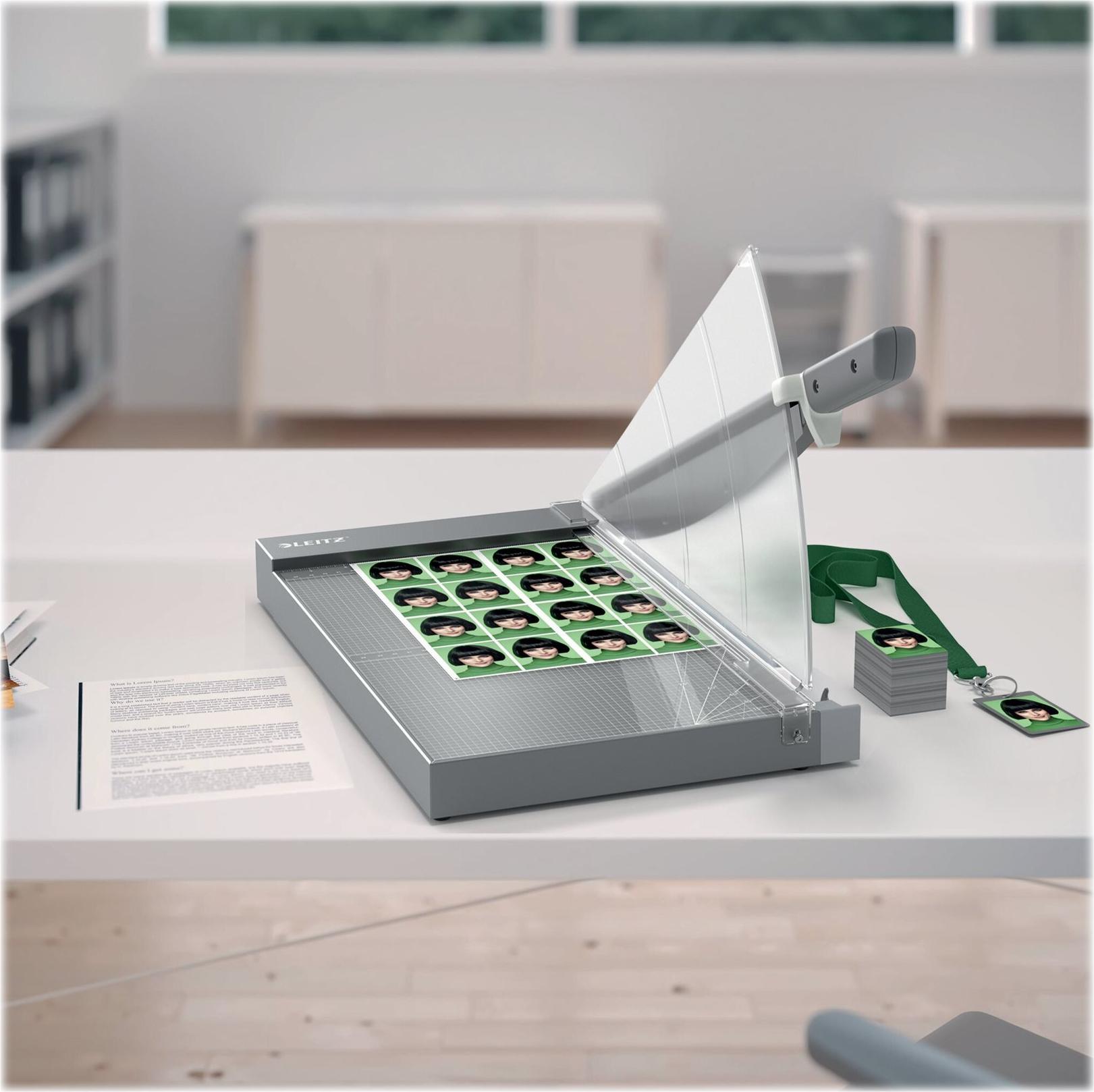 Esselte Leitz Precision Office Pro A4+ Hebelschneider Grau
