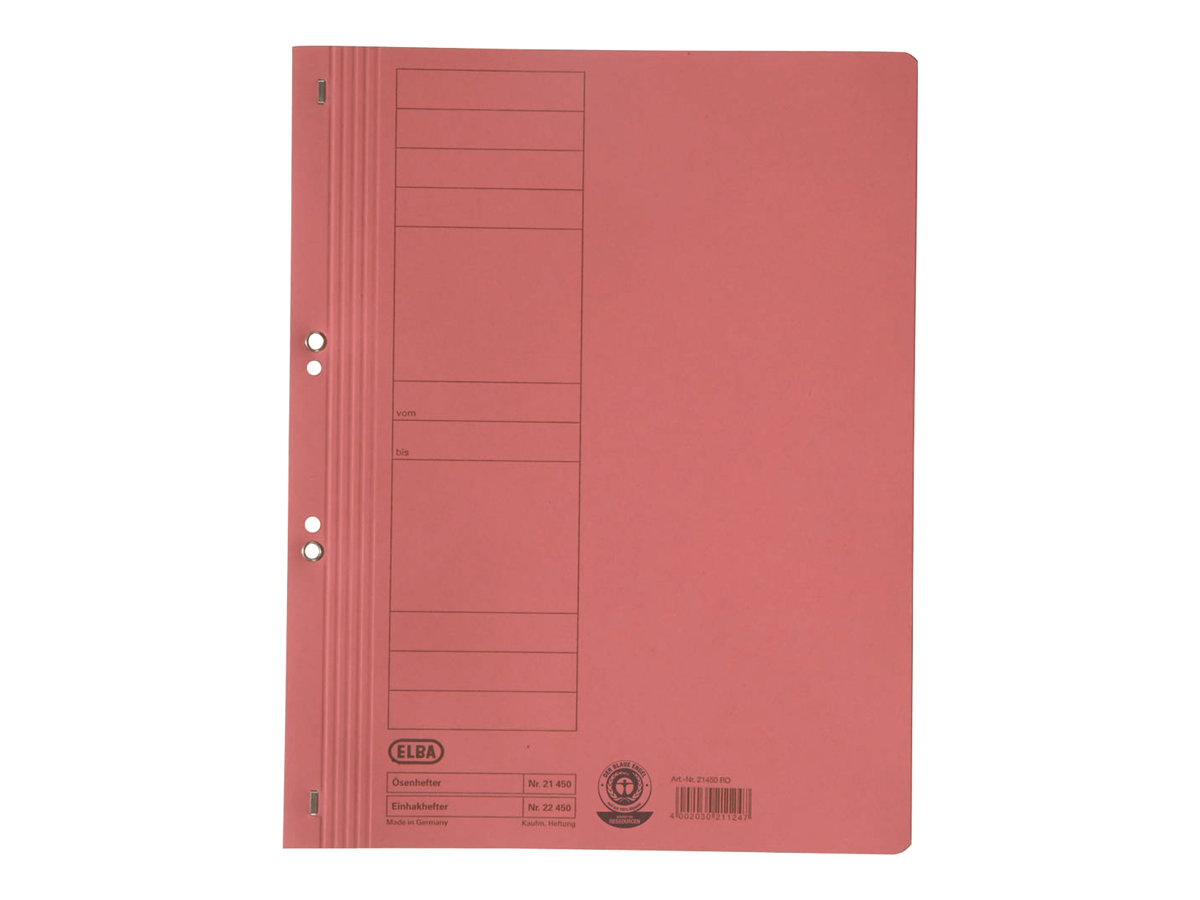 ELBA Ösenhefter 21450 RO A4 200 Blatt Rot