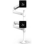 ERGOTRON LX Dual Monitorarm mit hoher Säule in Aluminium - Tischhalterung mit patentierter CF-Technologie für zwei Bildschirme bis 101,60cm (40") , 6,4-20kg, VESA Standard,  (45-549-026)