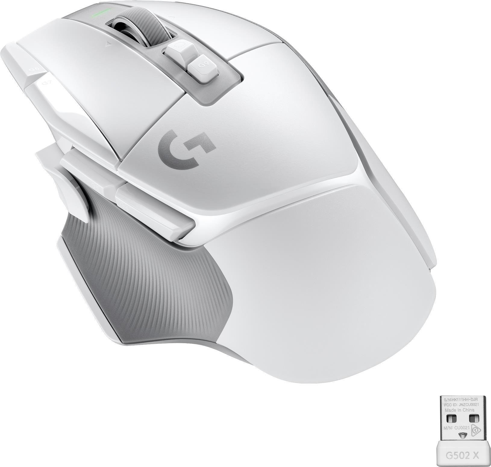 Logitech G G502 X LIGHTSPEED Gaming-Maus Weiß