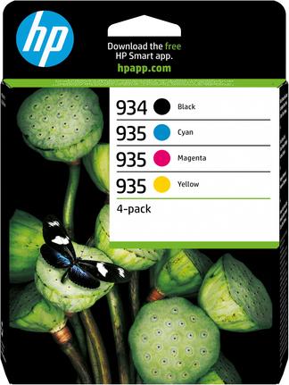 HP INC. HP 934 BLACK/935 CYAN/MAGENTA/YELLOW 4-PACK ORIGI (6ZC72AE#LS1)