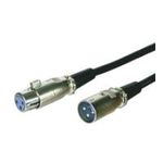 Wentronic Goobay XLR-Anschlusskabel, Schwarz, 6 m - 3-pol. XLR-Stecker > 3-pol. XLR-Kupplung (50715)