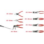 KS TOOLS KFZ Schlauchschellenzangen-Satz, 7-tlg. (115.1055)