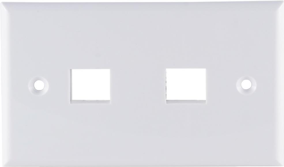 S/CONN maximum connectivity Netzwerk Adapter-Keystone Anschlussfeld, 2-fach, weiß (08-10111)