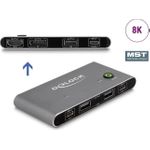 Delock 11485 KVM-Switch HDMI/DisplayPort 8K 2-Port Anthrazit (11485) (geöffnet)