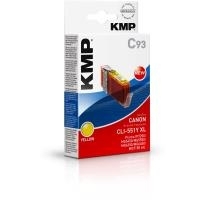 KMP C93 Tintenpatrone yellow komp. mit Canon CLI-551 Y XL (1519,0009)