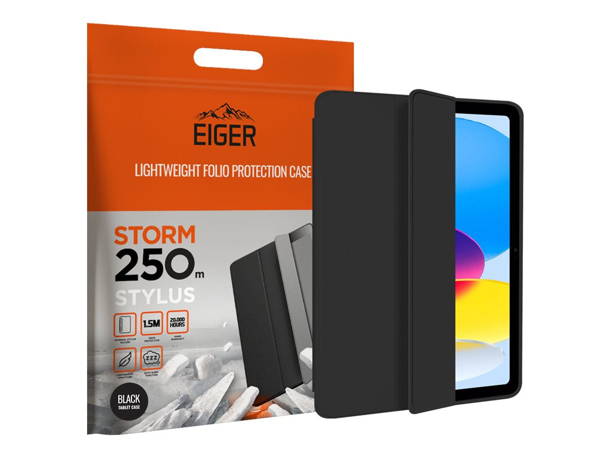 EIGER Storm 250M Tablet-Schutzhülle 10,9" Folio Schwarz
