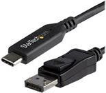 StarTech.com 1,8 m USB C auf DisplayPort Kabel 8K 30Hz HBR3 USB C Adapter Thunderbolt 3 kompatibel CDP2DP146B Externer Videoadapter USB C DisplayPort Schwarz  - Onlineshop JACOB Elektronik