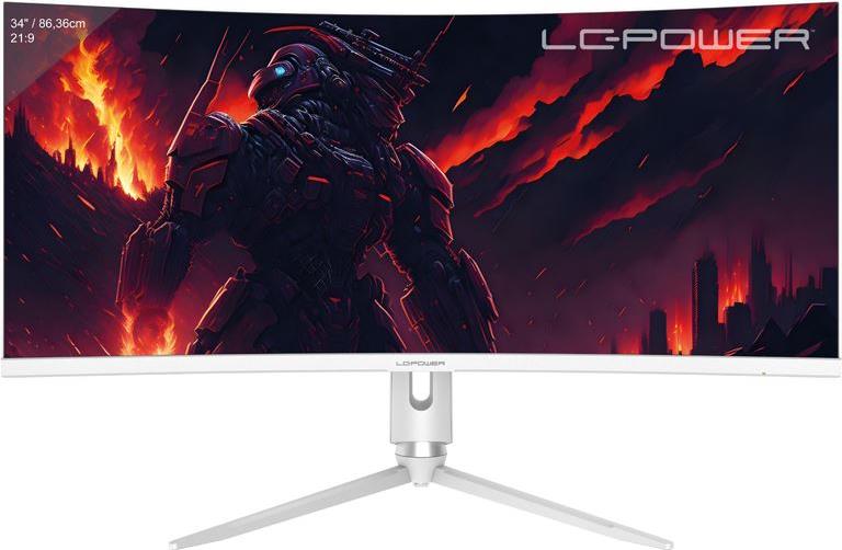 LC-Power 86,36cm (34") LC-M34-Q-C-PRO DP+HDMI+USB-A/-C+RJ45 (LC-M34-Q-C-PRO)