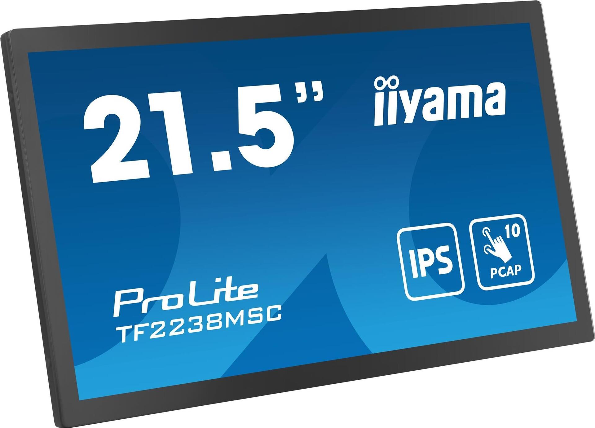 iiyama ProLite TF2238MSC-B1 21.5" Touchmonitor IPS Full HD Schwarz