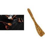 metaltex Pfannenwender gelocht, Länge: 300 mm, Olivenholz geölte Oberfläche, Maße: (L)300 x (B)57 mm - 1 Stück (580610010)