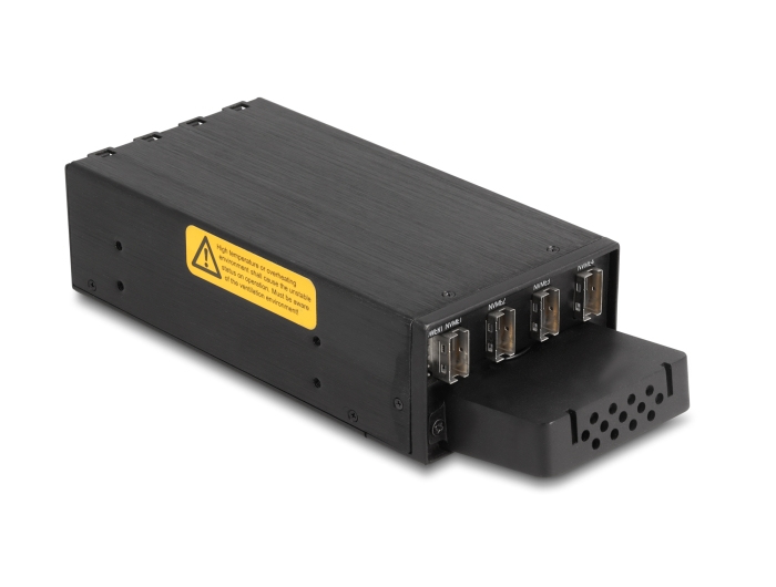 Delock 47126 Mobiles Speicher-Rack Schwarz