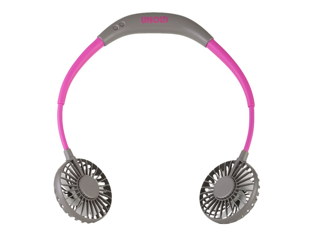 UNOLD Breezy Nackenventilator Akku Anthrazit/Violett