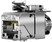 Telegärtner Modul, AMJ-SL, CAT6A, TP/LSA, Snap-In, 2-Pack (Keystone), T568A (100023207,J00029A6000(2))