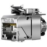 Telegärtner Modul, AMJ-SL, CAT6A, TP/LSA, Snap-In, 2-Pack (Keystone), T568A (100023207,J00029A6000(2))