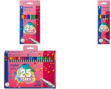 STAEDTLER Fineliner triplus, 4 + 1 Celebration-Set Strichstärke: 0,3 mm, dreieckig, DRY SAFE, sortiert in - 1 Stück (334 BK5 TA)