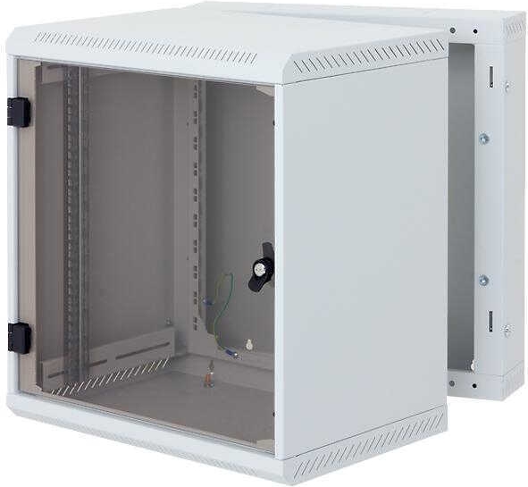 19" Wandschrank 15HE, Triton RBA-15-AD6-CAX-A6, 600x615, zweiteilig, Frontglastür, lichtgrau (RBA-15-AD6-CAX-A6)