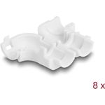 Delock Kabel Clips zum Abwinkeln 8 Stück weiß (88128)