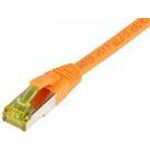 Patchkabel RJ45, CAT6A 500Mhz, 7,5m, orange, S-STP(S/FTP), TPE/LSZH(Ultraflex), AWG26, mitCat.7 Rohkabel, Synergy 21 (S217692)