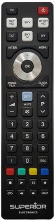 SUPERIOR ELECTRONICS Electronics ReplacemRemote Control - Ersatzfernbedienung Black SUPTRB027 für Sky (SUPTRB027)