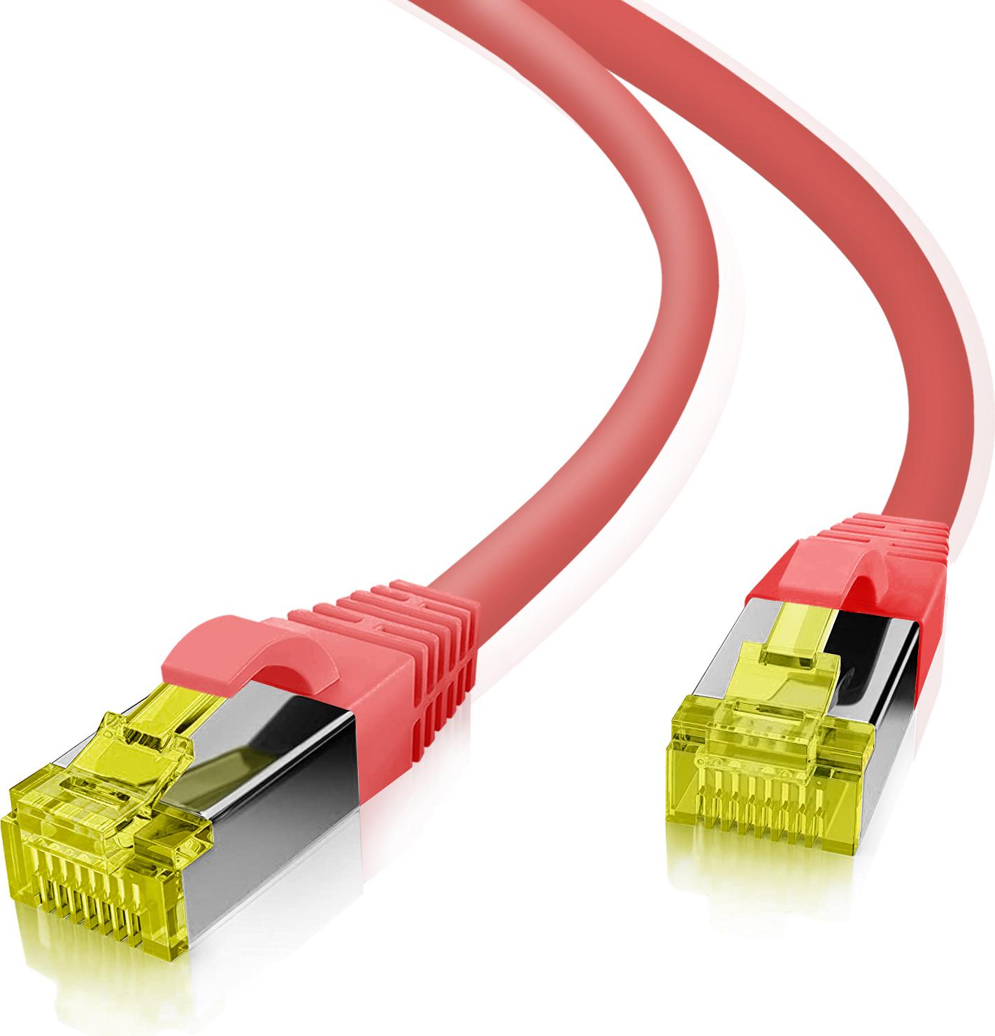 Helos Patchkabel S/FTP CAT 6a 20 m Rot